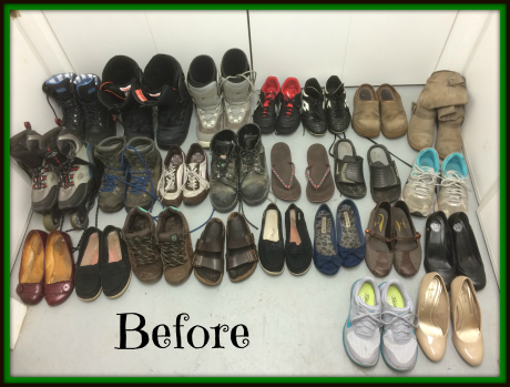 Shoe Declutter Before